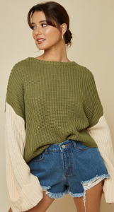 OLIVE BRANCH SWEATER TOP